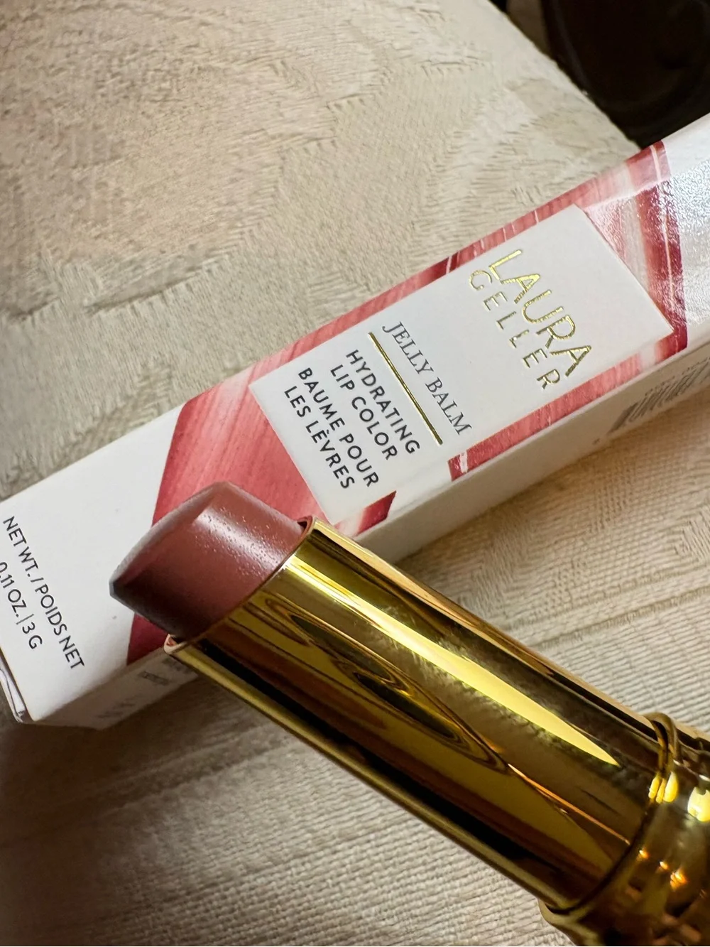 Laura Geller Jelly Balm Lipgloss Lipstick in Terracotta Go BNIB